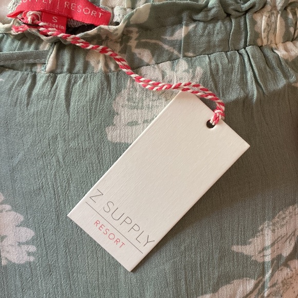 Z Supply Resort Linen Sage Floral Pant NWOT - Picture 4 of 4